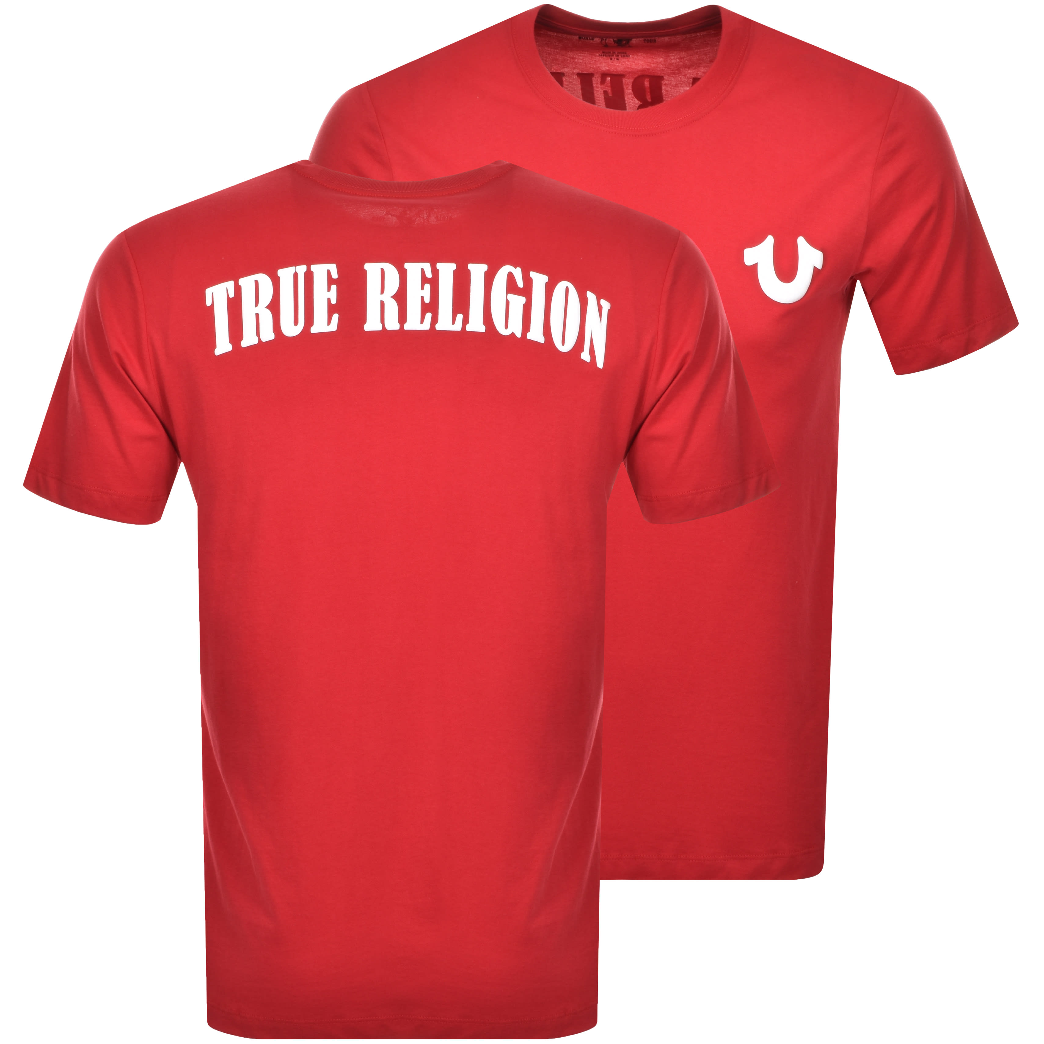 Alternative Image for ProductTrue Religion Logo T Shirt Red1